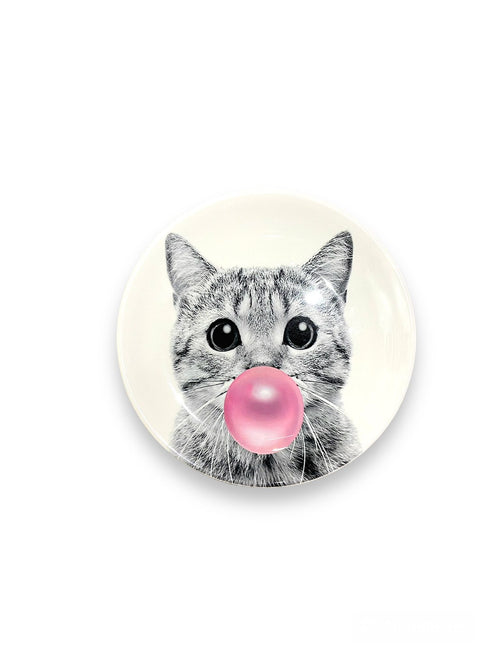 Animal Bubble Pop Art Decorative Ceramic Plate 8"