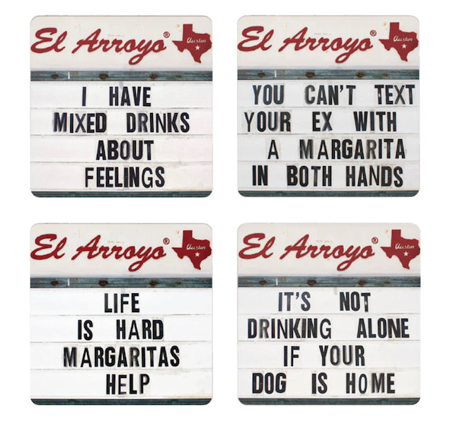 El Arroyo Mixed Drinks Coaster Set