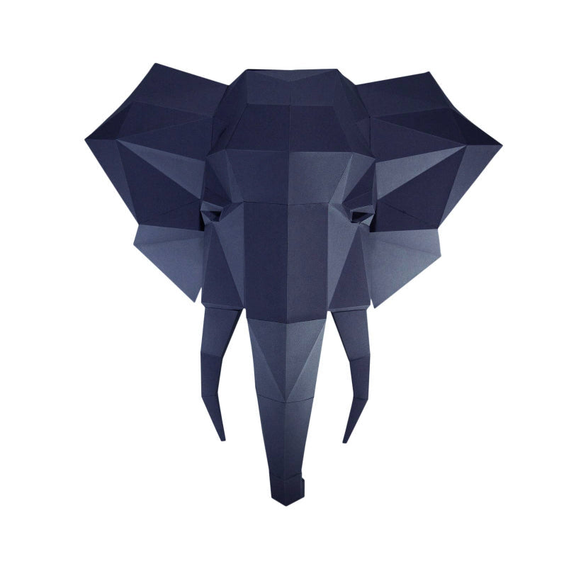 Elephant Head DIY Paper Wall Art Puzzle