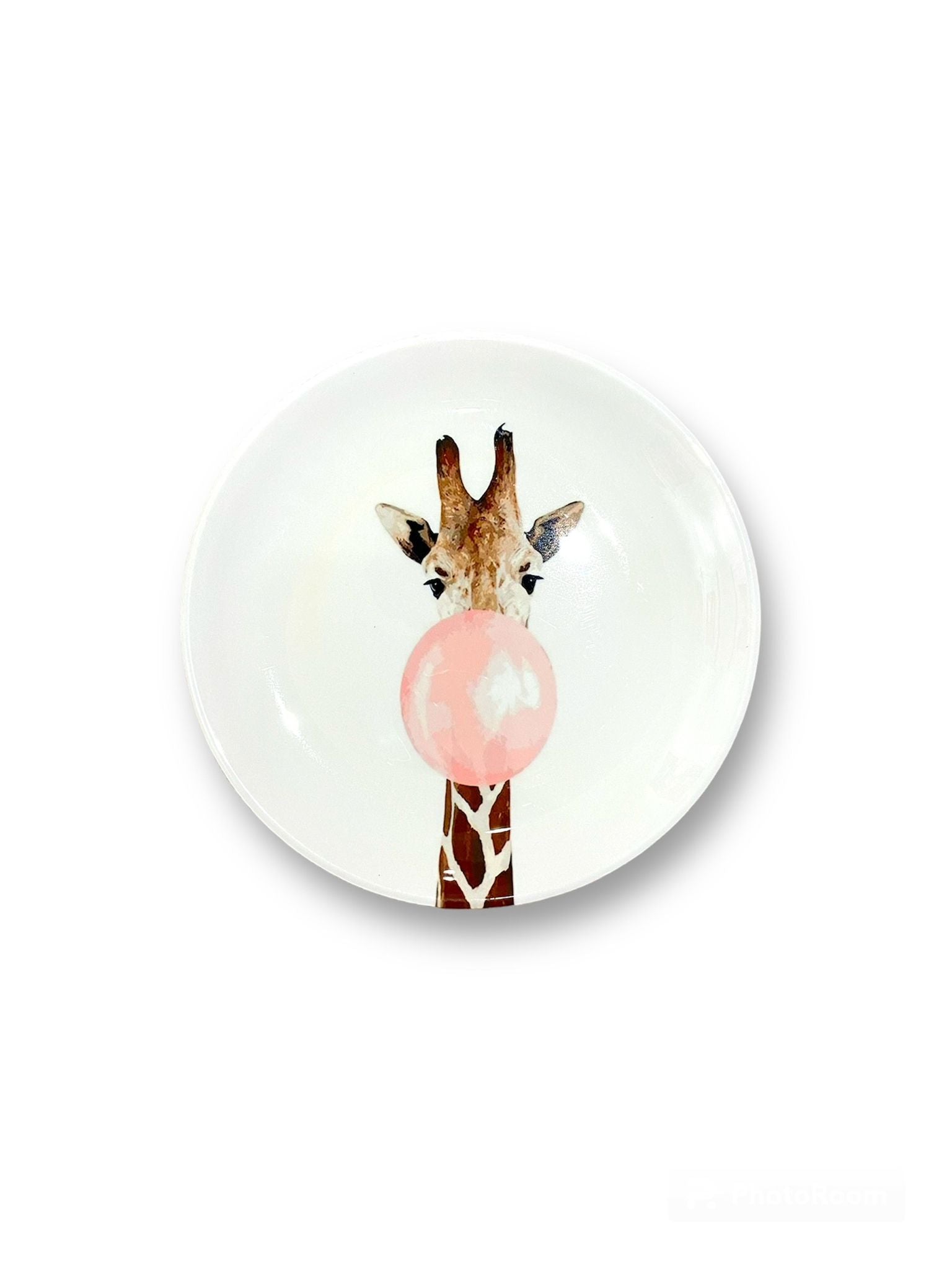 Animal Bubble Pop Art Decorative Ceramic Plate 8"