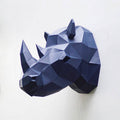Rhino Head DIY Paper Wall Art Puzzle