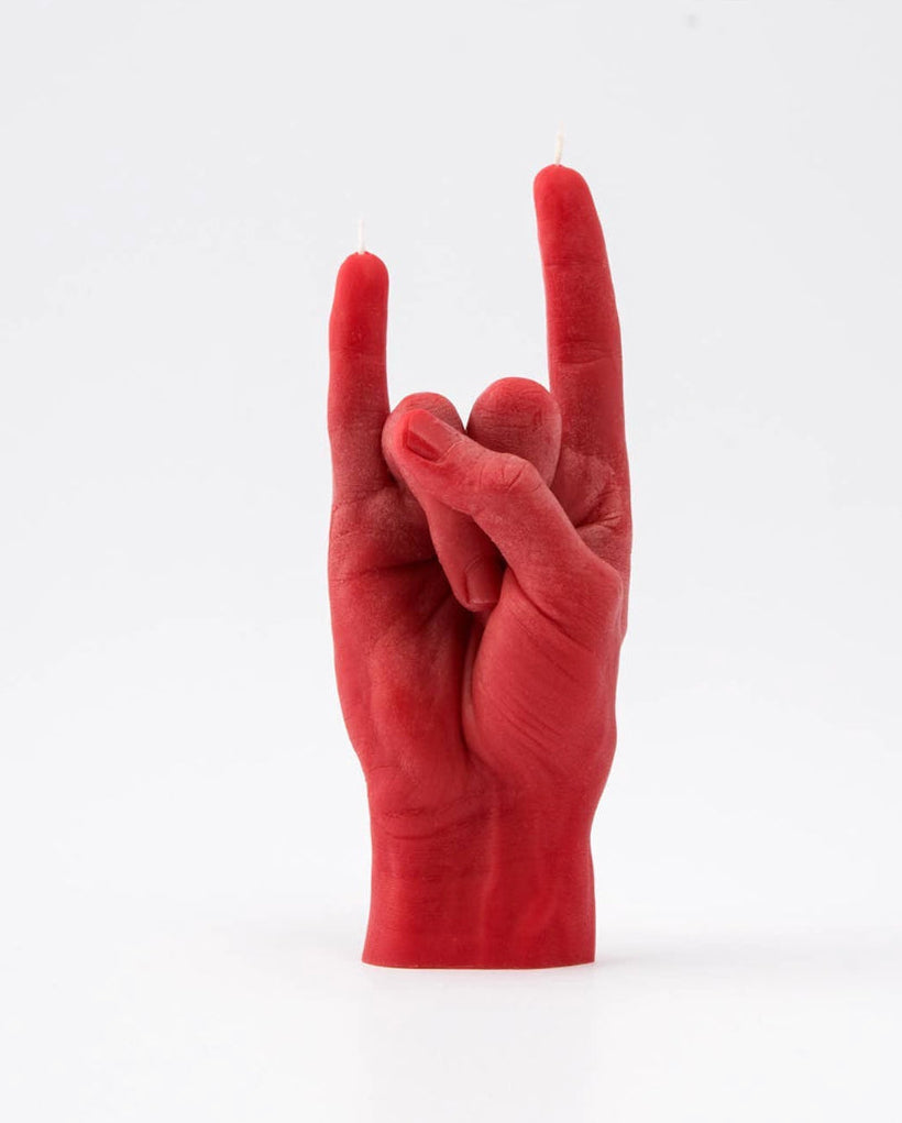 You Rock Hand Gesture Candle
